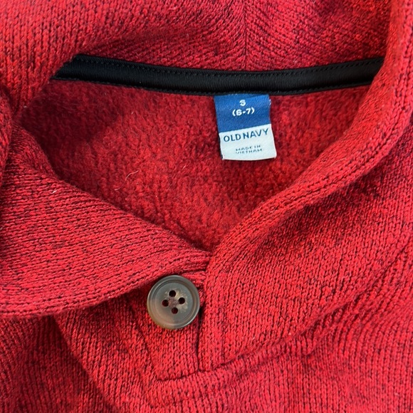 Two boys Shaw collared pullover fleeces from old navy size small 6/7 - Picture 3 of 4